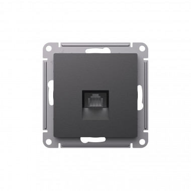 Розетка RJ-45 Systeme Electric AtlasDesign кат. 6A, базальт — Multielectrika