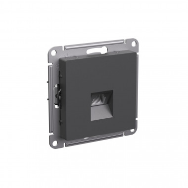 Розетка RJ-45 Systeme Electric AtlasDesign кат. 6A, базальт — Multielectrika