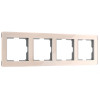 Рамка из акрила на 4 поста Acrylic айвори W0042743 фото 1 &mdash; Multielectrika