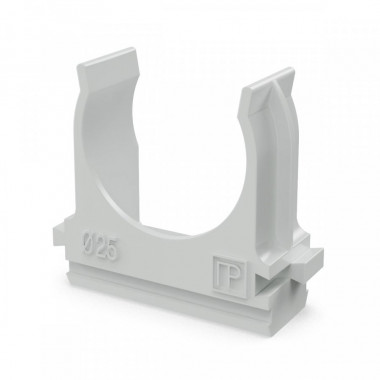 Крепеж-клипса для труб D25, серые "Промрукав" PR.02725 &mdash; Multielectrika