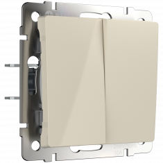 Выключатель двухклавишный (слоновая кость) W1120003 &mdash; Multielectrika
