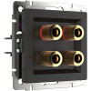Акустическая розетка (черный матовый) W1185008 фото 1 &mdash; Multielectrika