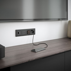 Акустическая розетка (черный матовый) W1185008 &mdash; Multielectrika