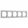 Рамка из поликарбоната на 5 постов Hammer серебряный W0052406