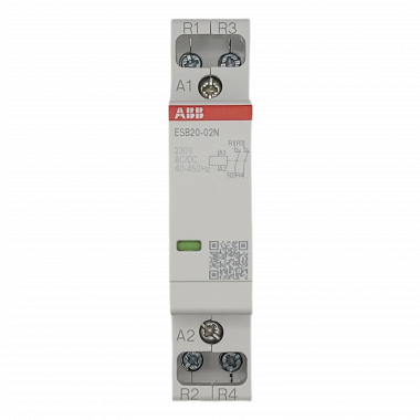 Контактор ESB20-02N-06 модульный (20А АС-1, 2НЗ), катушка 230В AC/DC 1SBE121111R0602   — Multielectrika
