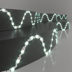 Светодиодная гибкая лента 12 В 6 Вт/м 60 Led/м 2835 IP20, холодный белый 6500K, 5 м Лента светодиодная гибкая 12V 6W 60Led 2835 IP20 холодный белый, 5м &mdash; Multielectrika