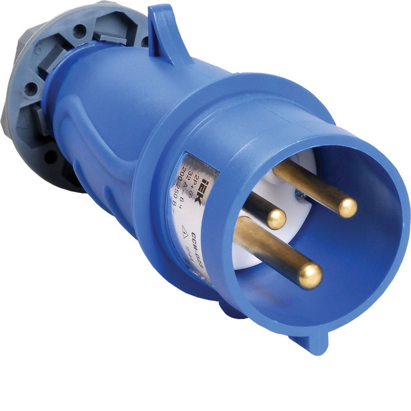 Вилка переносная IEK ССИ-023 MAGNUM 32А 2Р+РЕ 220В IP44 фото 1 — Multielectrika