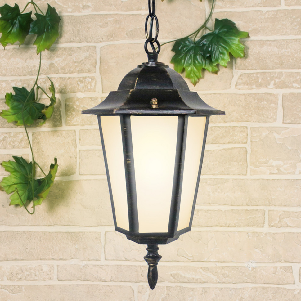 Уличный подвесной светильник GL 1004H черное золото IP44 GL 1004H черное золото фото 1 — Multielectrika