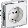 Розетка с заземлением без защитных шторок 16А IEK Brite РС11-1-0-БрБ белая