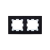 Рамка на 2 поста IP44 IEK Brite РУ-2-БрЧ-44 черная фото 2 — Multielectrika