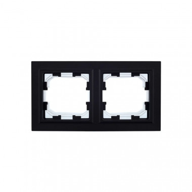Рамка на 2 поста IP44 IEK Brite РУ-2-БрЧ-44 черная — Multielectrika