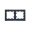 Рамка на 2 поста IP44 IEK Brite РУ-2-БрЧ-44 черная фото 4 — Multielectrika