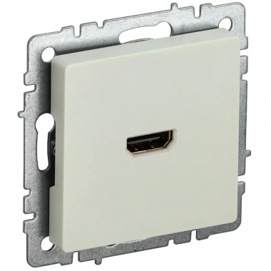 Розетка HDMI IEK Brite РHDMI-0-БрКр бежевая — Multielectrika