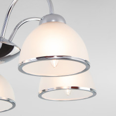 Потолочная люстра с плафонами 30174/5 хром &mdash; Multielectrika