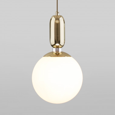 Подвесной светильник со стеклянным плафоном 50197/1 золото — Multielectrika