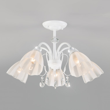 Потолочная люстра с плафонами 30155/5 белый — Multielectrika