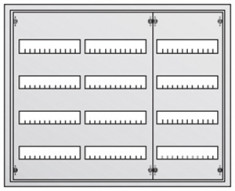 Распределительный щит ABB U43 в нишу 684х810х120 (144 модуля) 2CPX030103R9999 &mdash; Multielectrika