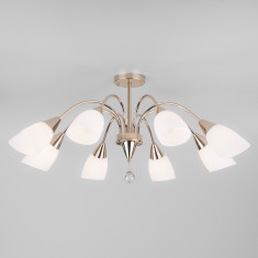 Потолочная люстра со стеклянными плафонами 30149/8 золото &mdash; Multielectrika
