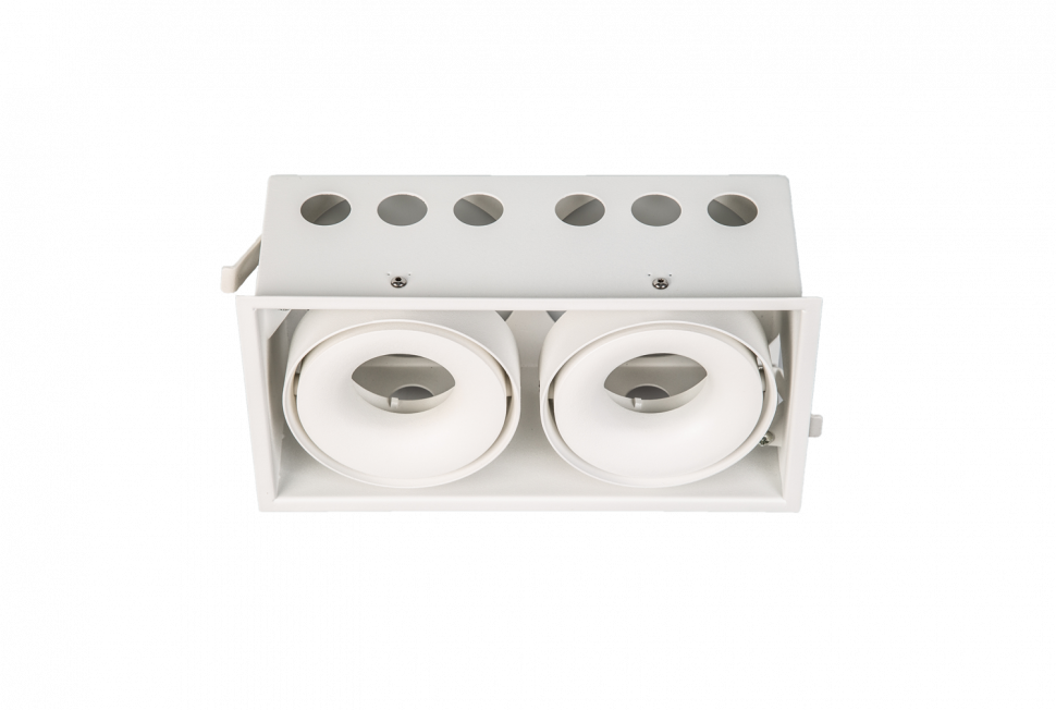 Карданный светильник COMBO-CRD2-WH-2, белый, без источника света фото 1 — Multielectrika