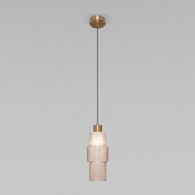 Подвесной светильник со стеклянным плафоном 50209/1 бронза — Multielectrika