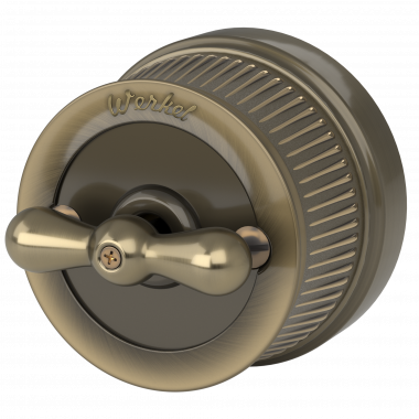 Переключатель/выключатель одноклавишный бронзовый ретро W5712012 — Multielectrika