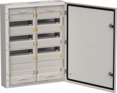 Корпус металлический IEK TITAN 5 ЩРн-96 (2х48) 710х570х140мм IP54 серый (одна дверь) &mdash; Multielectrika