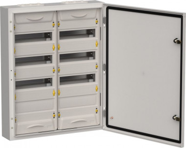 Корпус металлический IEK TITAN 5 ЩРн-96 (2х48) 710х570х140мм IP54 серый (одна дверь) — Multielectrika