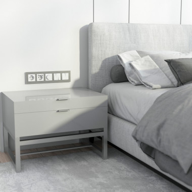 Рамка из металла на 5 постов AluMax алюминий W0053506 &mdash; Multielectrika