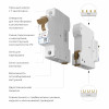 Автоматический выключатель 1P 6 A C 4,5 kА W901P064 фото 2 &mdash; Multielectrika