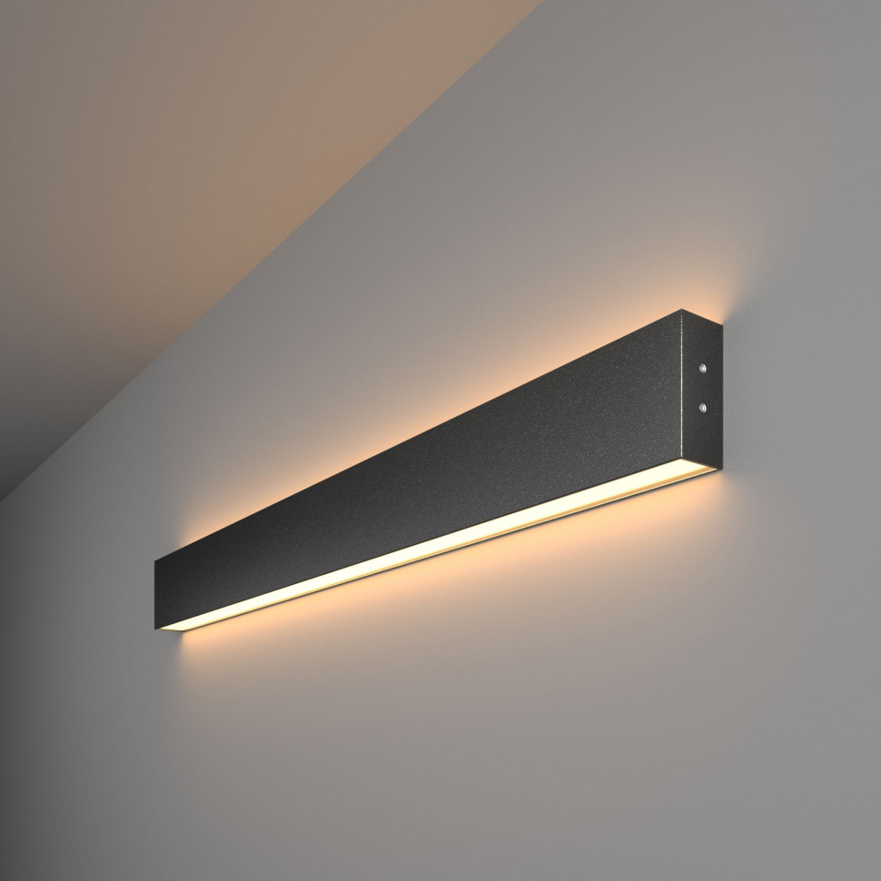 Линейный светодиодный накладной двусторонний светильник 78см 30Вт 3000К черный LSG-02-2-8*78-24-3000-MSh фото 1 — Multielectrika