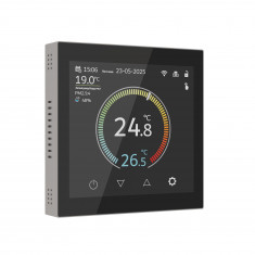 Умный сенсорный терморегулятор с LCD дисплеем дымчатый W1851104 &mdash; Multielectrika