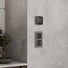 Умный сенсорный терморегулятор с LCD дисплеем дымчатый W1851104 фото 2 &mdash; Multielectrika