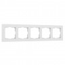 Рамка из поликарбоната на 5 постов Hammer белый W0052401