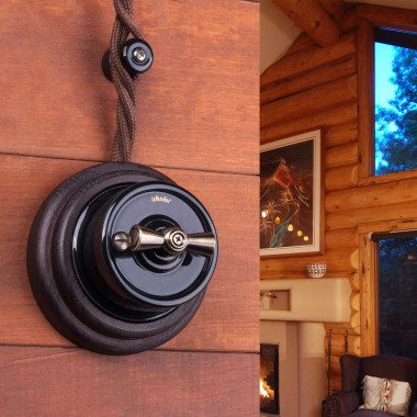 Ретро кабель витой 2х1,5 коричневый 50 м W6452514 &mdash; Multielectrika