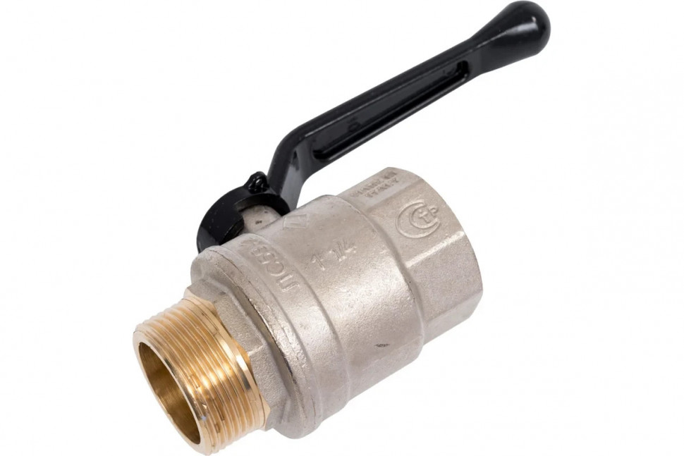 Шаровой кран Н/В Ду-32 /1-1/4" ручка черная Bugatti OREGON 03050080 фото 1 &mdash; Multielectrika