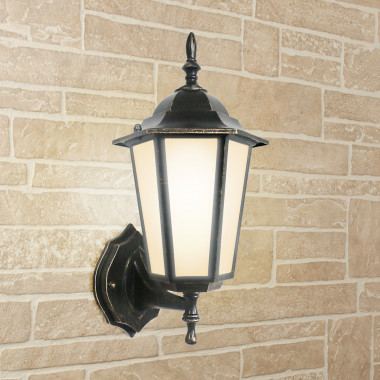 Уличный настенный светильник GL 1004U черное золото — Multielectrika