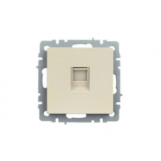 Розетка компьютерная RJ45 кат.5E IEK Brite РК10-БрКр бежевая &mdash; Multielectrika