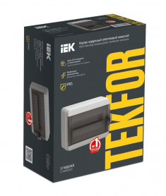 Корпус пластиковый IEK TEKFOR КМПн-24 IP65 черная прозрачная дверь &mdash; Multielectrika