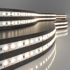 Светодиодная лента 12 В 9,6 Вт/м 120 Led/м 2835 IP20, теплый белый 3300К, 5 м Лента светодиодная 12V 9,6W 120Led 2835 IP20 теплый белый, 5м &mdash; Multielectrika