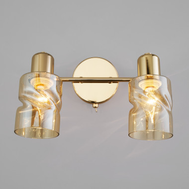 Настенный светильник с поворотными плафонами 20120/2 золото — Multielectrika