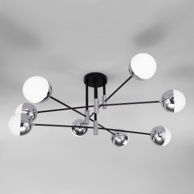 Умная потолочная люстра в стиле лофт 70129/8 хром Smart — Multielectrika