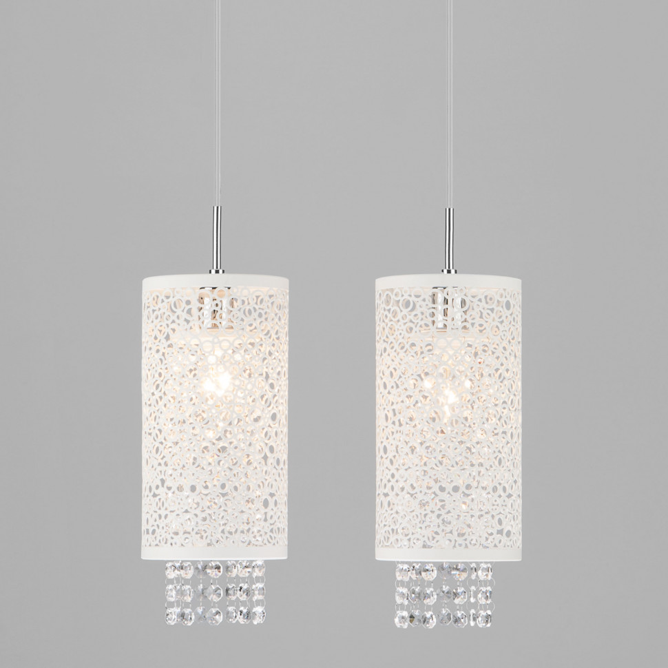 Светильник подвесной с хрусталем 1181/2 хром фото 1 — Multielectrika