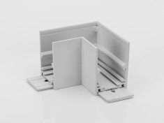 SY-LINK-CNLV-S1-WH, коннектор угловой горизон.для накладного глубокого шинопровода, белый &mdash; Multielectrika