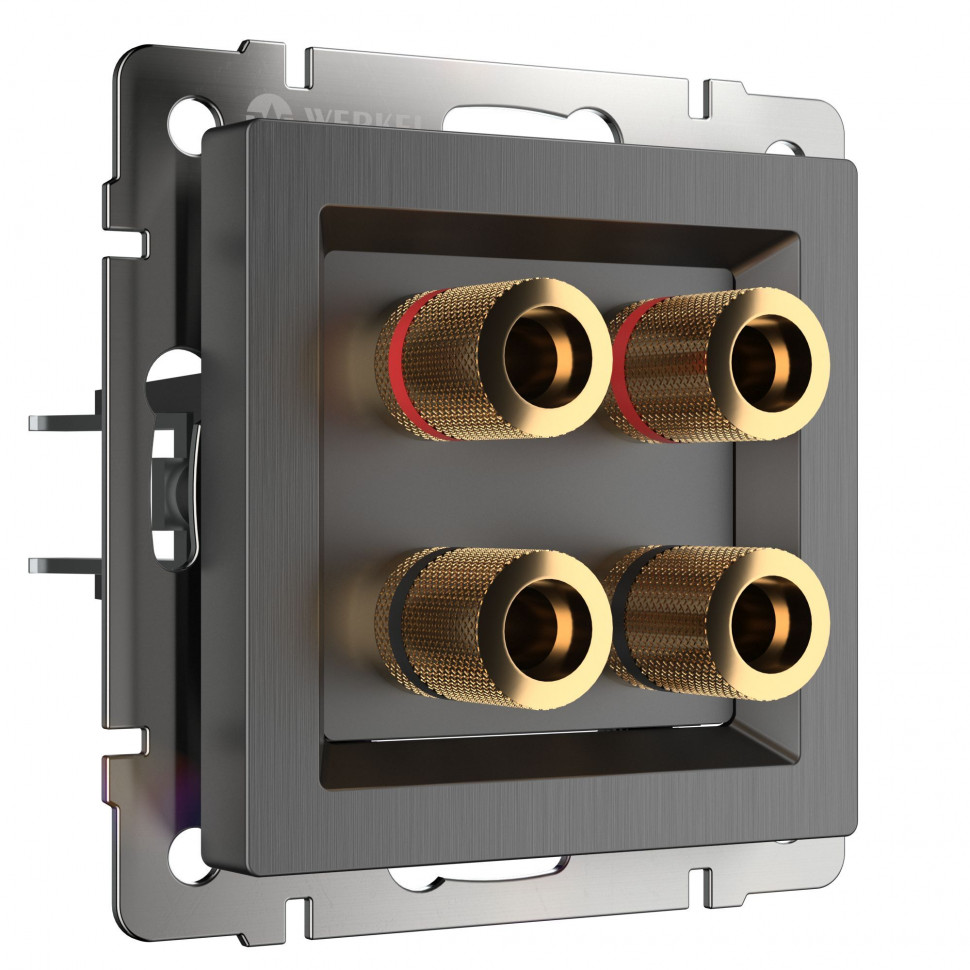 Акустическая розетка (графит рифленый) W1185004 фото 1 &mdash; Multielectrika