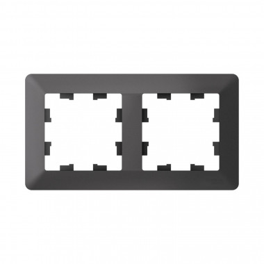 Рамка на 2 поста Systeme Electric AtlasDesign Air базальт — Multielectrika