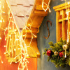 Гирлянда бахрома теплый белый с эффектом мерцания 3*0,6м IP65 100-101 теплый белый фото 12 — Multielectrika