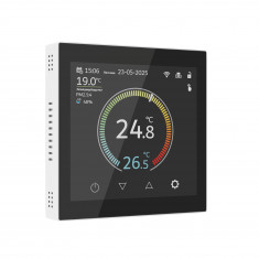 Умный сенсорный терморегулятор с LCD дисплеем белый W1851101 &mdash; Multielectrika