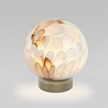 Настольная лампа со стеклянным плафоном ручной работы 1_102 &mdash; Multielectrika