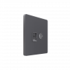 Systeme Infinity, Розетка информационная TV/FM и кат.5е, FSE000789, Вулканический пепел фото 2 &mdash; Multielectrika