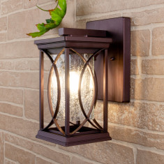 Настенный уличный светильник Spica D черное золото IP33 GL 1026D &mdash; Multielectrika